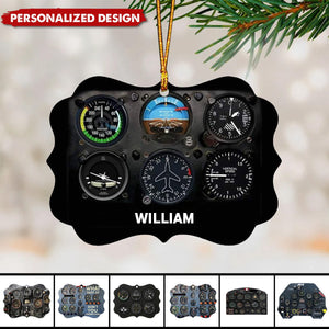 Personalized Pilot instrument panel Ornament-Gifts For Pilot Aviation-2024 New Release