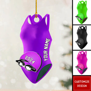 Personalized Swimmer Accessories Ornaments Gift For Swimmer - 2024 New Release