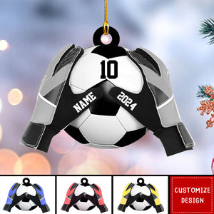 Personalized  Soccer Goalkeeper Christmas Ornament - Gift For Soccer Lovers - 2024 New Release