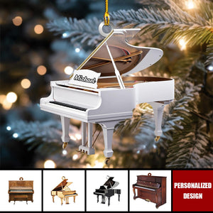 Personalized Piano Christmas Ornament-Gifts For Piano Lovers-2024 New Release