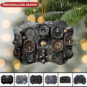 Personalized Pilot instrument panel Ornament-Gifts For Pilot Aviation-2024 New Release