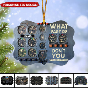 Personalized Pilot instrument panel Ornament-Gifts For Pilot Aviation-2024 New Release