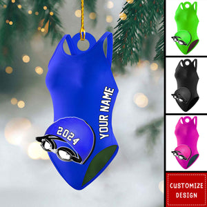 Personalized Swimmer Accessories Ornaments Gift For Swimmer - 2024 New Release