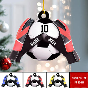 Personalized  Soccer Goalkeeper Christmas Ornament - Gift For Soccer Lovers - 2024 New Release