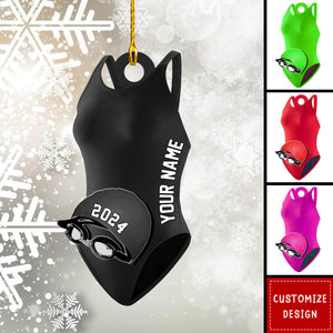 Personalized Swimmer Accessories Ornaments Gift For Swimmer - 2024 New Release