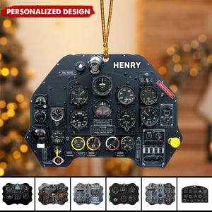 Personalized Pilot instrument panel Ornament-Gifts For Pilot Aviation-2024 New Release