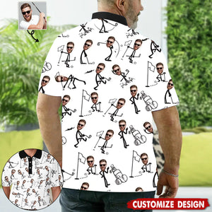 Gift For Golf Dad, Uncle, Husband... - Personalized Golf Polo Shirt