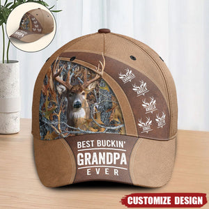 Best Buckin' Dad / Grandpa Ever - Personalized Classic Cap