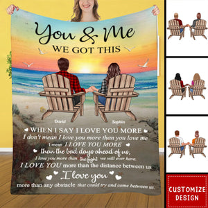 The Day I Met You Couples - Personalized Blanket