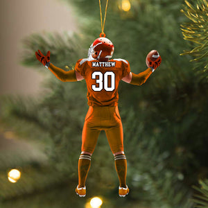 Personalized Ornament American Football Acrylic Ornament Christmas Ornament For Football Player Football