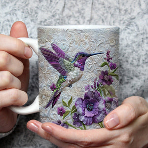 Purple Hummingbird Mug - Gift For Bird Lovers