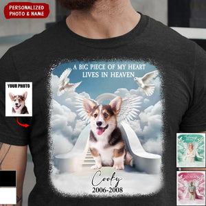 Memorial Angel Wings, In Loving Memory-Personalized T-Shirt-Gift For Family And Friends