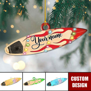 Personalized Surfboard Ornament - Surfing Player Gift - 2024 New Release