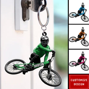 Personalized Mountain Bike Keychain-Gift for Biker-2024 New Release