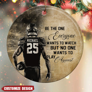 No One Wants To Play Against-Personalized American Football Ornament-Gifts For American Football Lovers,Player- 2024 New Release