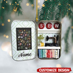 Personalized Sewing Box Ornament-Gift For Sewing Lovers-2024 New Release