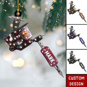 Personalized Tattoo Machine Christmas Ornament Gift For Tattoo Artist - 2024 New Release