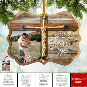 2024 New Release God Gave Me You-Personalized Couple Wooden Ornament-Christmas Gift Idea For Couple