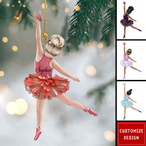 Personalized Girl Ballet Ornament-Gifts For Ballerina