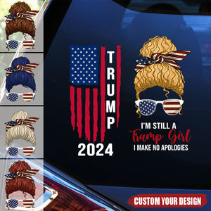 Still A Trump Girl Personalized Decal - Gift For 4th Of July