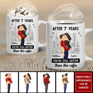 Couple After Years Hotter Than This Coffee  - Personalized Mug