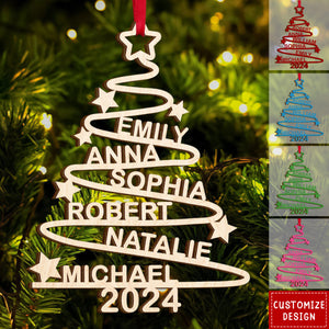 Personalized Gifts For Family Christmas Ornament - 2024 New Release