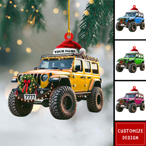 Personalized Off-Road Car Christmas Ornament - 2024 New Release