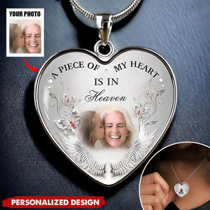 Heart Shaped Photo Memorial Necklace-Personalized Necklace