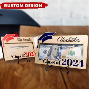 Graduation Money Holder Personalized, Graduation Gift, Class of 2024, Gift for Graduates