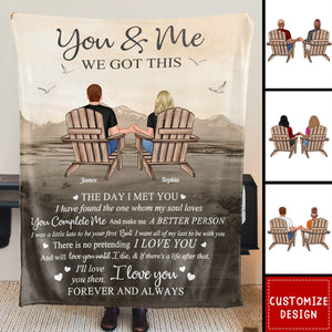 The Day I Met You Couples - Personalized Blanket