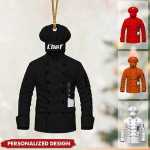 Personalized Chef Coat Ornament-Gift For Culinary Professionals-2024 New Release