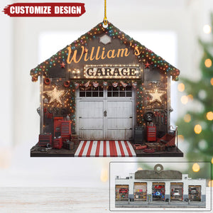 2024 New Release Personalized Mechanic Garage Ornaments Gift For Mechanic