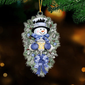 A Warm Winter Welcome snowman Christmas Acrylic Ornament - 2024 New Release