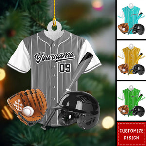 Personalized Baseball Ornaments Gift For Baseball Lovers - 2024 New Release