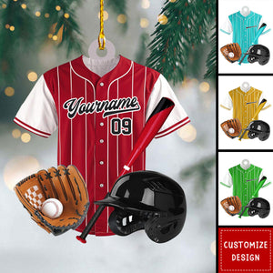 Personalized Baseball Ornaments Gift For Baseball Lovers - 2024 New Release