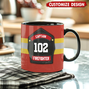 Personalized Firefighter Mug - Gift For Firefighter