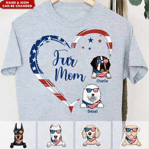 Dog & Cat Personalized Custom Unisex T-shirt,4th Of July, Gift For Pet Owners, Pet Lovers