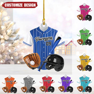 Personalized Baseball Ornaments Gift For Baseball Lovers - 2024 New Release