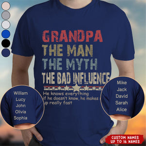 Personalized Papa legend influence T-Shirt