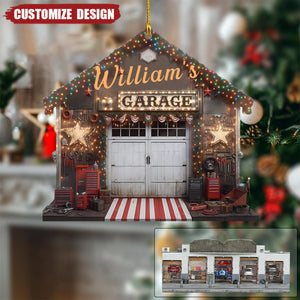 2024 New Release Personalized Mechanic Garage Ornaments Gift For Mechanic