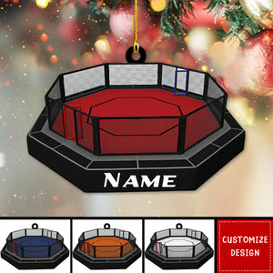 Personalized MMA/UFC/Wrestle Cage Ornament