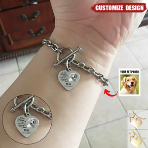 Custom Photo - Memorial Personalized Bracelet - Dog Memorial Gifts