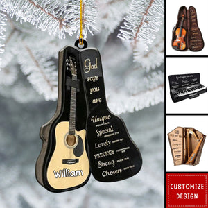 2024 New Release - God Says You are - Personalized Harp Musical Instrument Ornament