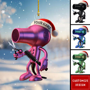 Personalized Hair Dryer Christmas Ornament-2024 New Release