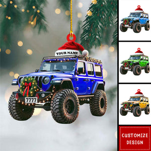 Personalized Off-Road Car Christmas Ornament - 2024 New Release