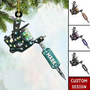 Personalized Tattoo Machine Christmas Ornament Gift For Tattoo Artist - 2024 New Release