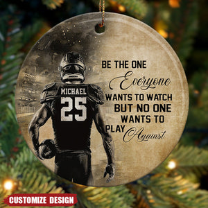 No One Wants To Play Against-Personalized American Football Ornament-Gifts For American Football Lovers,Player- 2024 New Release