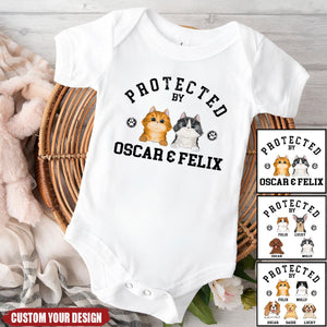 Protected By Pets - Personalized Custom Baby Onesie