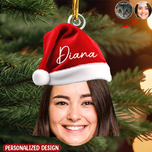 2024 New Release Funny Christmas Face - Personalized Family Photo Ornament-Gift For Family Or Friends