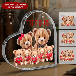 This is Us Bear Family Personalized Acrylic Plaque